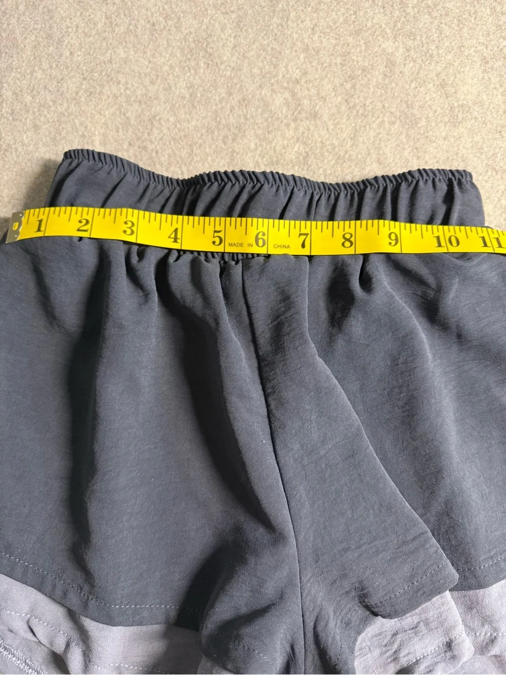 Altar'd State Gray Layered Athletic Shorts